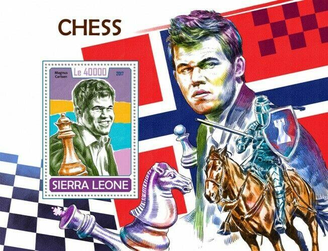 Sierra Leone - 2017 Chess Masters - Stamp Souvenir Sheet - SRL171012b