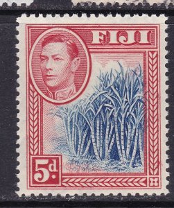 Fiji Scott 123, 1928 KGVI 5d Red & Blue, VF MLH. Scott $32