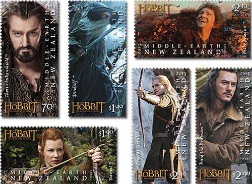 2013  NEW ZEALAND  SG: 3512/17 THE HOBBIT, DESOLUTION OF SMAUG UNMOUNTED MINT 