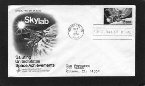 1529 Skylab, FDC Art Craft cachet addressed
