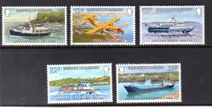 GUERNSEY #227-231 1981 INTER-ISLAND TRANSPORT MINT VF NH O.G