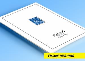 COLOR PRINTED FINLAND [CLASS.] 1856-1946 STAMP ALBUM PAGES (22 illustr. pages)