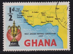 Ghana 61 Map and Gold Cup 1959