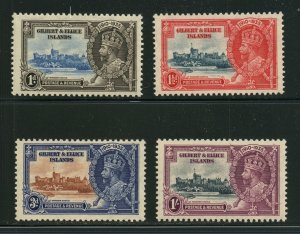 Gilbert & Ellis  1935 Silver Jubilee SG  Scott 33-36 Unmounted Mint NH Set