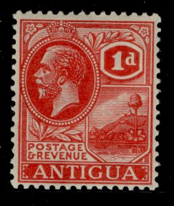 ANTIGUA GV SG65, 1d bright scarlet, VLH MINT. Cat £42.