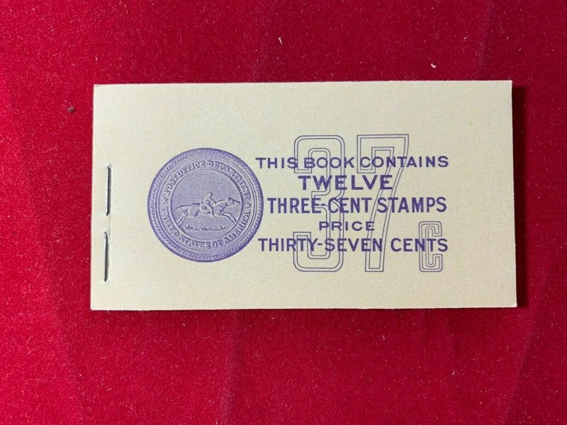 US Scott BK104 1954 , 3c Statue of Liberty Booklet 37c, MNH