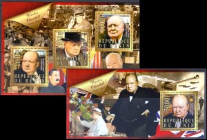 BENIN 2015 WORLD WAR II CHURCHILL GUERRE MONDIALE [#15117P]