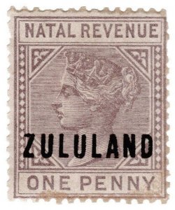 (I.B) Zululand Revenue : Duty Stamp 1d