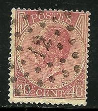 Belgium # 21, Used.