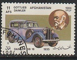 1984 Afghanistan - Sc 1100 - used VF - 1 single - Daimler