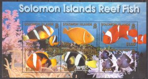 SOLOMON ISLANDS - 2001 REEF FISH / MARINE LIFE - MINT NH