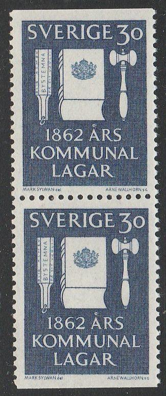 Sweden #612 pair F-VF Mint NH ** Reform Laws