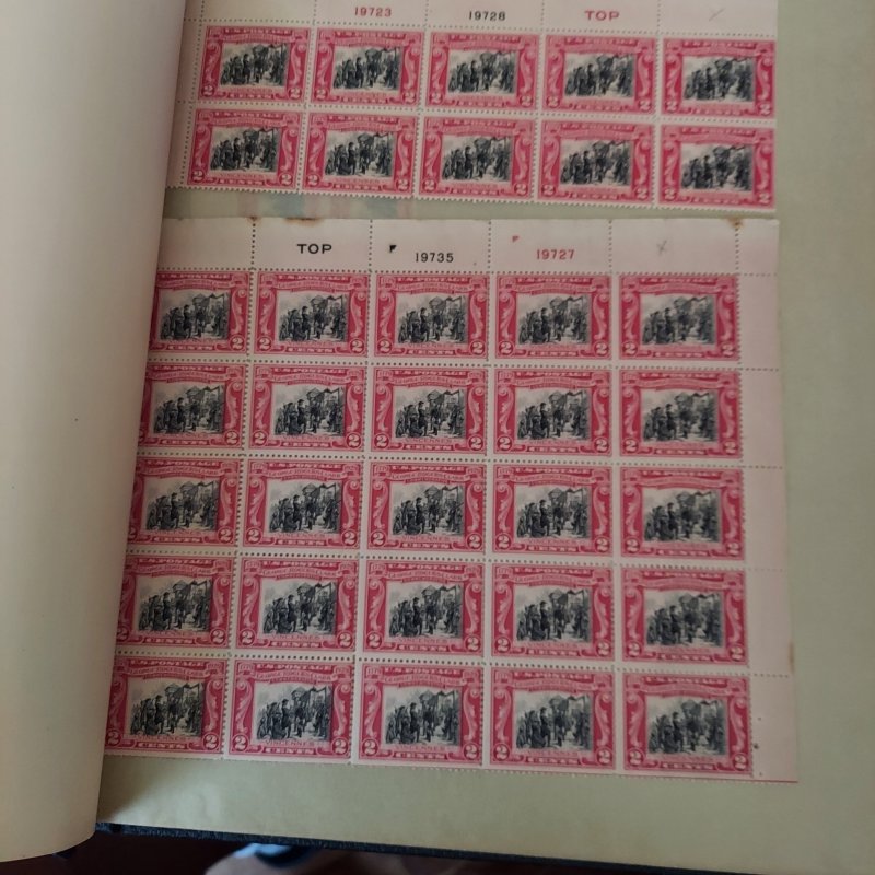 United States Scott # 651 - 67 Plate number Blocks - MNH - Blocks of 25,10,8 20