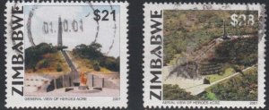 Zimbabwe # 893-894, Heroes Gate Monument, Used