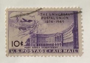 USA 1949  Scott C42 used - 10c,  UPU, Post Office Department Building