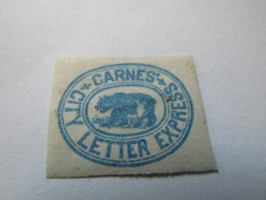 US Local Stamps, Scott # 35L?, 1864, CARNES' CITY LETTER EXPRESS, MH NG