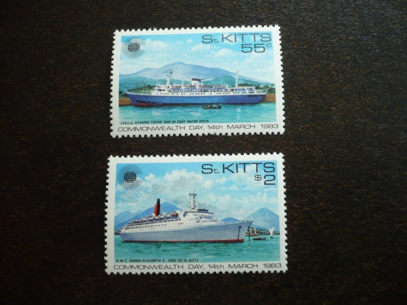 Stamps  St. Kitts - Scott# 106-107 - Mint Never Hinged Set of 2 Stamps