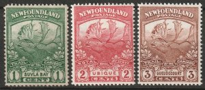 Newfoundland 1919 Sc 115-7 MH