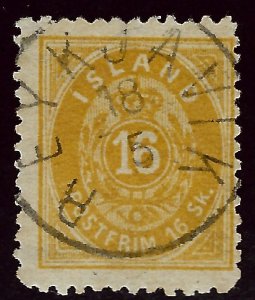 Iceland SC#7 Used VF SCV$625.00...Worth a Close Look!!