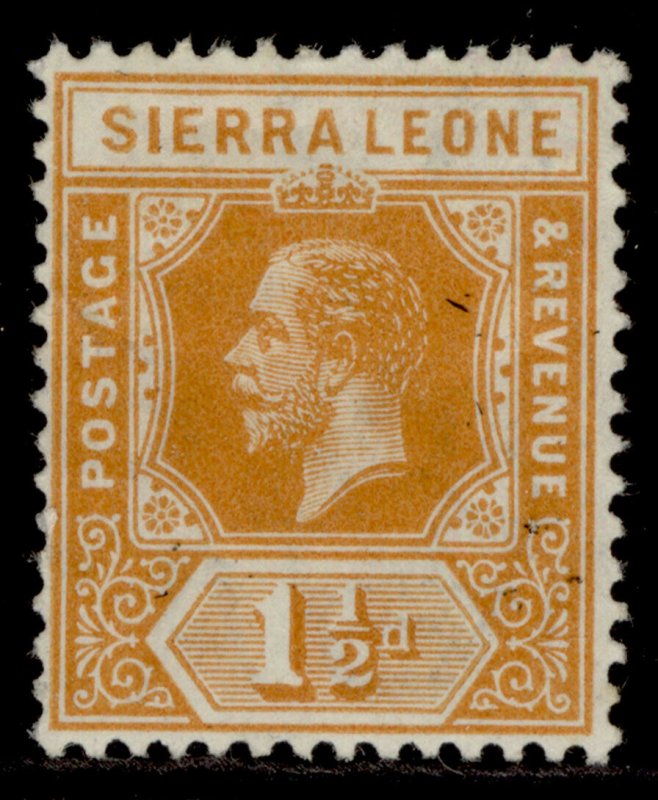 SIERRA LEONE GV SG114a, 1½d orange-yellow, M MINT.