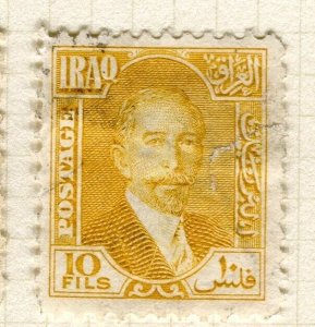 IRAQ; 1932 early Faisal new currency issue fine used Shade of 10f. value