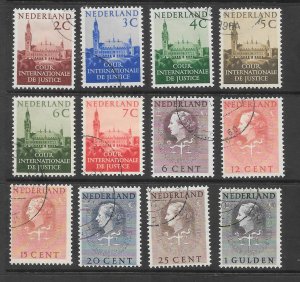 NETHERLANDS Used  Lot of 12 Official stamp 2017 CV $10.50