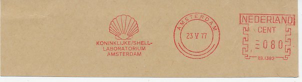 Meter cut Netherlands 1977 Shell - Oil