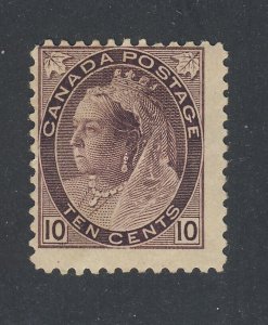 Canada Victoria Numeral Stamp; #83-10c MH Fine Guide Value = $200.00