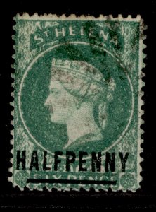 ST. HELENA SG34, ½d emerald, USED. Cat £25.