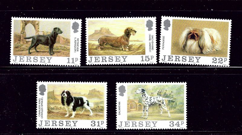 Jersey 447-51 MNH 1988 Dogs