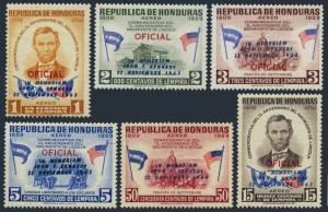 Honduras C325-C330,MNH.Michel 597-602. President John F. Kennedy,1917-1963.1964.