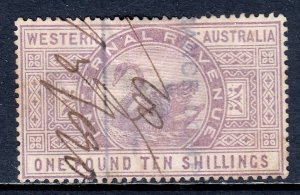 Western Australia -  £1/10- Internal Revenue - Barefoot 2012 #47 - See desc.