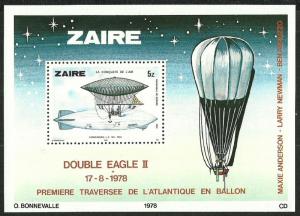 ZAIRE 1978 VF MNH Souvenir Sheet  75th. Anniversary of the Zeppelin