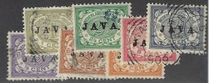 Netherland Indies SC#81-87 F-VF Used hr...World of Stamps!