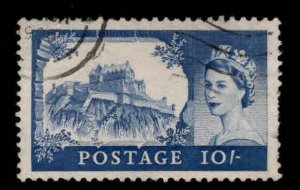 Great Britain Scott 373 Used wmk 372 castle stamp