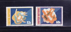 UN New York 672-673 Set MNH Art, Mural By Fernand Leger (A)