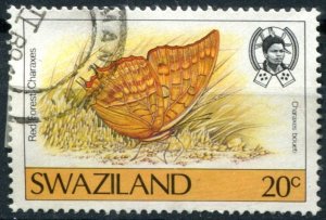 Swaziland Sc#508 Used, 20c multi, Butterflies Definitives (1) (1987)