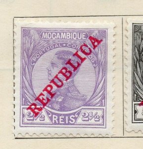 Mazambique 1912 Early Issue Fine Mint Hinged 2.5r. Republica Optd NW-192827