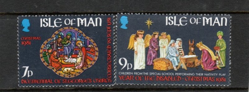 Isle of Man 1981 Christmas MNH