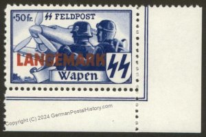 Belgium Germany WWII  MiXX Legion Langemark Feldpost Stamp MNH 110559
