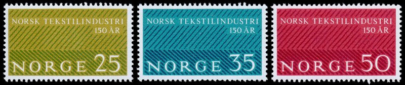 Norway Scott 443-445 (1963) Mint NH VF Complete Set J