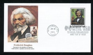 US 2975h Civil War Issue - Frederick Douglass UA Fleetwood cachet FDC
