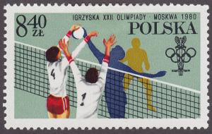 Poland 2383 Olympic Volleyball 1980