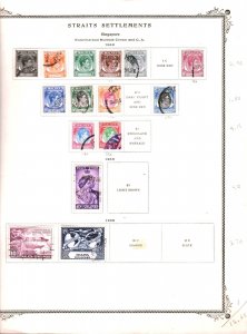 Collection , Singapore Mixed Pages 1948/1985, Cat $107, Mint & Used