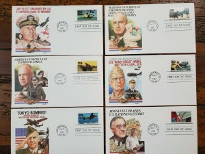 US 2765 A-J 1992 FDI Fleetwood Chris Calle Actor & NASA Artist Cachet Lot of 10