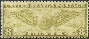 # C17 MINT HINGED WINGED GLOBE