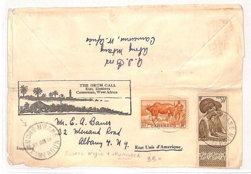 AH92 1946 Cameroon Ebolova Cover  {samwells-covers} PTS