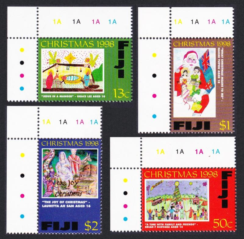 Fiji Christmas Children's' Drawings 4v SG#1036-1039 SC#835-838