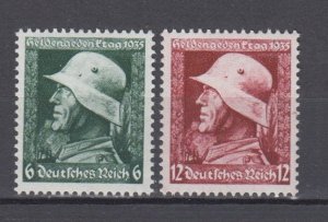 1935 WWII  Third Reich Waffen SS Soldier  Full Set   Michel 569/570 MNH Luxe