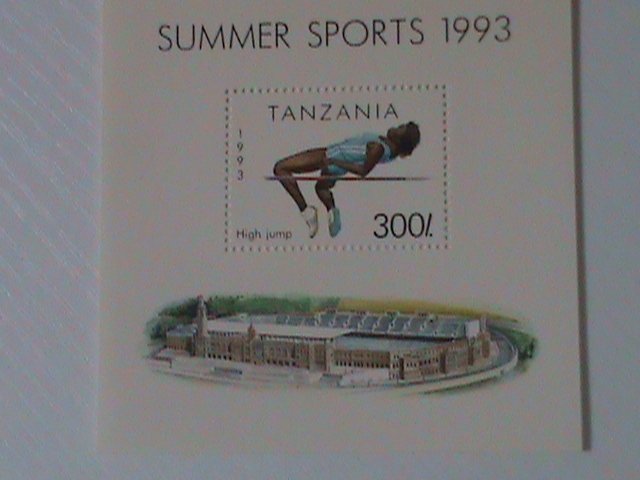 TANZANIA-1993 SOMMER SPORTS'93-HIGH JUMP - MNH S/S VF WE SHIP TO WORLDWIDE